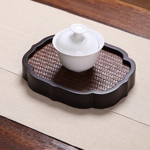 Bamboo <b>tea</b> <b>tray</b>, coaster, bamboo mat, <b>tea</b> mat holder, Zen-inspired teapot holder, household <b>tea</b> <b>tray</b>, <b>tea</b> set, heat-insulating - Product Image 4