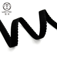 Sangle de soutien-gorge en sergé jacquard noir, vente en gros d'usine, 10-25 mm, en nylon antidérapant, souple et réglable, élastique pour l'épaule