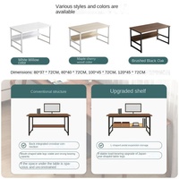 Bureau d'Étude Simple pour Étudiant Table d'Ordinateur Moderne Meuble de Salon d'Écriture avec Étagère Bureau à Niveaux Meuble OEM