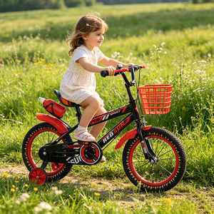 Vélo pour enfants <span class=keywords><strong>de</strong></span> 12 pouces avec amortisseur, cadre en acier à haute teneur en carbone, pédalier 24T, vélo pour enfants durable - Product Image 5