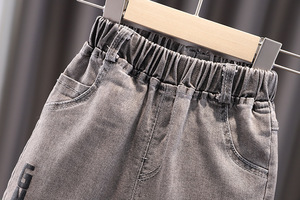 Producto de China, Camisa a Cuadros de Moda para Niños, con Letras, Conjunto de Ropa para Niños - Product Image 5