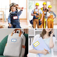 Bunte einfache Namensschild-Etiketten Aufkleber 3x2 selbst klebender Aufkleber für Office Meeting School oder Home