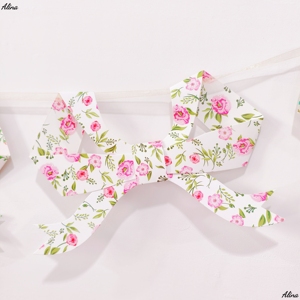 Decoración Colgante para Fiesta de Cumpleaños Infantil con Temática de Té de Primavera DAMAI, Guirnalda de Papel Desechable con Forma de Lazo Floral - Product Image 5