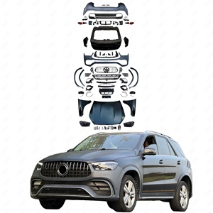 Bán Buôn Cơ Thể Kit Đối Với Mercedes W166 <span class=keywords><strong>Ml</strong></span>/Cle Class 2012 2019 Nâng Cấp <span class=keywords><strong>2025</strong></span> W167 Gle63 <span class=keywords><strong>AMG</strong></span> Bumper Kit Đèn Pha Đuôi Ánh Sáng Mui Xe - Product Image 1
