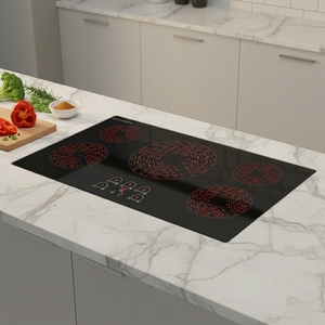 Cuisinière à <span class=keywords><strong>induction</strong></span> de cuisine personnalisée contrôle tactile cinq plaques électriques à <span class=keywords><strong>induction</strong></span> infrarouge intégrées - Product Image 1