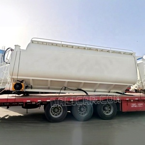 Remolque de alimentación a granel de acero de transmisión manual de 3 ejes de alta resistencia 55-60CBM <span class=keywords><strong>para</strong></span> ganadería y avicultura - Product Image 4