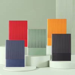 Custom Luxury Pu Soft Leather Skin Feel Office Convenience A5 <b>Notebook</b> <b>Set</b> Journal With Pen for Business - Product Image 3