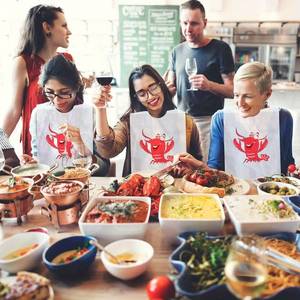 Bavoirs jetables personnalisés OEM <span class=keywords><strong>pour</strong></span> restaurant, bavoirs <span class=keywords><strong>pour</strong></span> <span class=keywords><strong>homard</strong></span> et crabe, bavoirs <span class=keywords><strong>pour</strong></span> fruits de mer <span class=keywords><strong>pour</strong></span> adultes - Product Image 4
