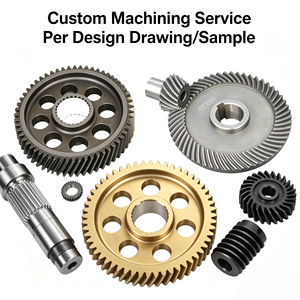 Custom Industrial Gearbox Steel <b>Worm</b> Shaft Scooter Gear CNC Machined Spur Gear Motorcycle Engine Fittings Drive Shaft Gear Set - Product Image 1
