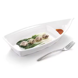 Bol à sashimi et sushi moderne personnalisé et créatif, bols à nourriture pour restaurant japonais et occidental, bols à fruits de mer haut de gamme en mélamine, bol en forme de <span class=keywords><strong>bateau</strong></span> - Product Image 2