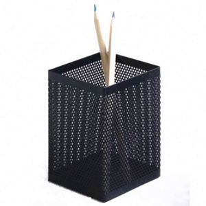 Colorful Pen Holder Small Office Accessories Mesh Pencil Holder Metal Pen Holders Desk Organizer - Product Image 1