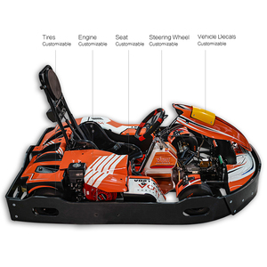 Karting à une place, Drift Krat, 1 siège, essence, 200cc, avec pédale de frein réglable pour piste - Product Image 5