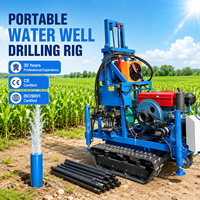 Machine de forage de puits d'eau à haute productivité, foreuse de puits d'eau sur chenilles de 150 m, prix usine
