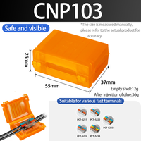 Boîtier étanche IPX8 avec gel, connecteurs et mini borne de câblage extérieure