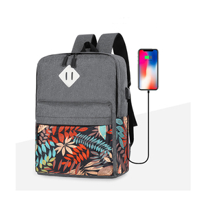 Giá rẻ đa chức năng cổ điển schoolbag Set xách tay chống trộm ba lô với USB sạc - Product Image 4