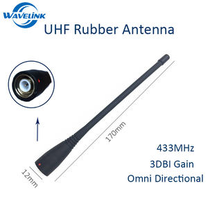 UHF Двухдиапазонная 144 433 МГц антенна с TNC Long Range Walkie Talkie Whip антенна 170 мм - Product Image 2