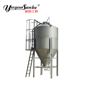 Высококачественный гальванизированный стальной бункер для хранения металла 3,96 М-10,2 м емкость 1 год гарантии для разведения кур птицы - Product Image 2