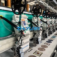 Nouvelle machine à broder plate automatique haute vitesse 920 avec dispositifs à sequins, système informatisé Dahao pour l'industrie