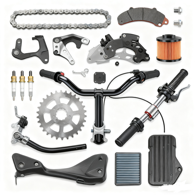 OEM Custom Made Fabrication Precision High Quality Motorcycle Accessories for Motorcycle Spare Parts Cnc Machining Service