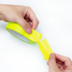 2- Apple yeşil renk geri dönüşümlü isı UV dayanıklı otomotiv oto araba püskürtme boyama maskeleme krep kağıt kendinden yapışkanlı bant - Product Image 5