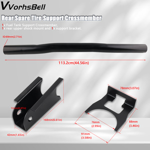 Viga de Soporte Trasera de Chasis de Coche Modificada de Alta Resistencia para GMC 96-16 Chevy Silverado FTS003-BK - Product Image 4