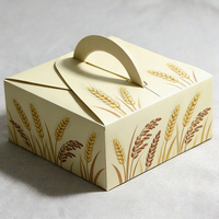 Boîte d'emballage en papier pour gâteaux à emporter, design personnalisé, impression fantaisie, dessert pour petite boîte à gâteaux, vente en gros à emporter