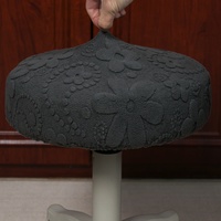 Housse de tabouret ronde extensible, universelle pour salons de coiffure, hôtels, bars et salons, antidérapante et épaissie