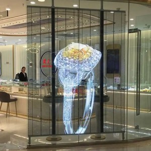 Độ phân giải cao <span class=keywords><strong>LED</strong></span> trong suốt Màn hình HD quảng cáo xem thông qua màn hình trong suốt cho rạp hát tại nhà trung tâm mua sắm p3.91 - Product Image 1