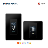 Zemismart Écran d'affichage Tuya Zigbee Interrupteur intelligent 3 gangs Personnalisable (nom et icône) avec moniteur d'énergie Taille US EU Compatible Alexa Google Apple Home via Hub