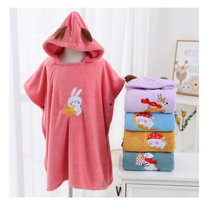 Albornoz Infantil Suave Personalizado con Logotipo, de Secado Rápido, Transpirable y con Estampado Animal - Product Image 1