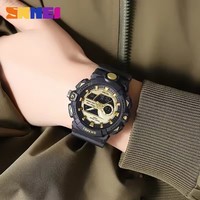 Skmei 2225 Quarz Digital Armbanduhr Herren uhr Sport Wecker Herren Dual Display Wasserdichtes LED-Display Elektronisches Reloj Hombre