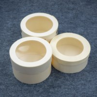 Cajas de Regalo Circulares de Madera con Ventana Transparente Personalizables al por Mayor para Exhibición de Productos