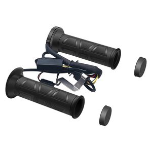 Nouvelles poignées chauffantes <span class=keywords><strong>électrique</strong></span>s universelles 12V à extrémités ouvertes et fermées sans <span class=keywords><strong>accélérateur</strong></span> pour guidon de moto - Product Image 4