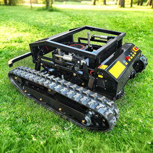 Tondeuse robot sans fil télécommandée haute puissance 225 cm³ à braquage zéro, avec fonction de déneigement et pelle, sur châssis chenillé industriel - Product Image 5