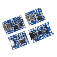 Module de charge de batterie au lithium TP4056 Type-C Micro Mini 5V1A 18650 avec protection, double fonction 1A Li-ion