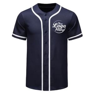 Logo personnalisé hot new men slim-fit sport T-shirt Europe et les États-Unis décontracté séchage rapide chemise de baseball à manches courtes - Product Image 1