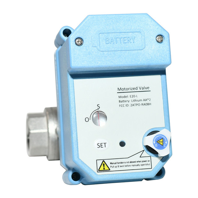 LoRaWAN Wireless Smart Motorized Ball Valve 2-Way 1/4 - 1 Inch SS304 Battery Powered Remote Control
