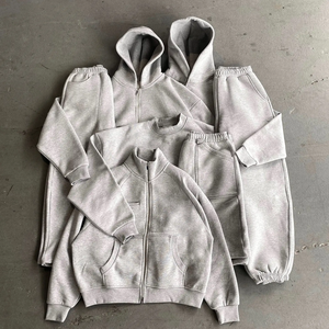 Custom Blank Sweatshirt and <strong>Sweatpants</strong> <strong>Set</strong> 100% Cotton French Terry Casual Tracksuits Sports <strong>Sweatpants</strong> and Hoodie <strong>Sets</strong> - Product Image 3