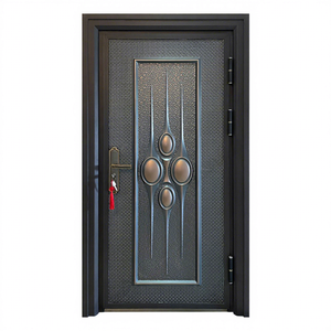 Portes blindées en acier anti-effraction au design moderne, <span class=keywords><strong>entrée</strong></span> sécurisée à <span class=keywords><strong>prix</strong></span> abordable, provenance Chine - Product Image 1