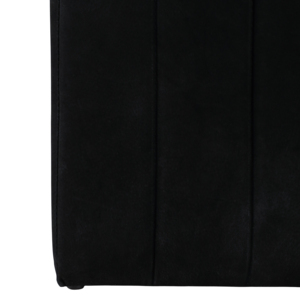 Pouf quadrato in camoscio nero, poggiapiedi in velluto per soggiorno, arredamento casa, sedia da toeletta - Product Image 5