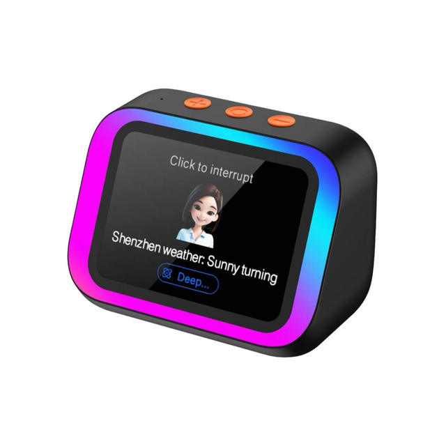 2026 AI Smart Speaker Voice App Control HD Display Rechargeable Battery Immersive Sound High-End Design Intelligent Home