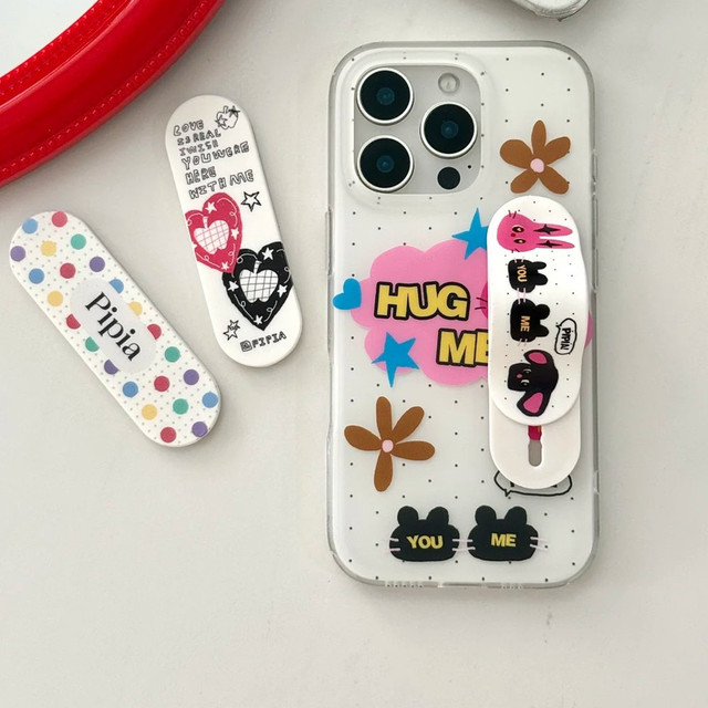 Factory Wholesale Custom Phone Decorative Phone Stand Holder Mobile Phone Grips Popular Products 2025