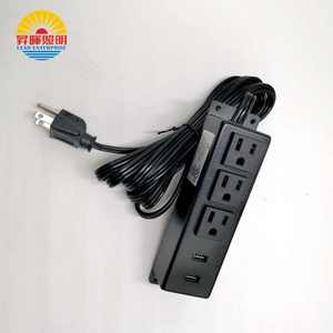 Dongguan Factory Desktop Under Desk Power Strip d'extension avec 3/2 prises 2A/1C Ports USB 110V-250V Câble de 1.8m pour les États-Unis et le Canada - Product Image 5