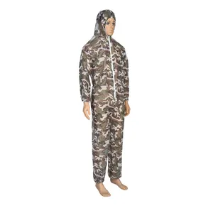 Hot Sale Disposable Camouflage Coveralls Dust Proof Protection Paintball Camo Coverall For Games