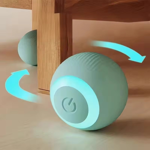 Juguete para Gatos Kadandi KT-089, Bola de Silicona con Rayas, Recargable por USB, Divertido, Rodamiento Automático, para Uso en Interiores, Bonito y Inteligente Juguete Eléctrico para Masticar - Product Image 2