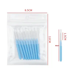 Brosse de beauté pour les espaces interdentaires et l'orthodontie, petite brosse <span class=keywords><strong>à</strong></span> sourcils, manche en plastique, applicateur de <span class=keywords><strong>faux</strong></span> cils - Product Image 5