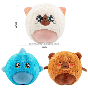 Juguetes inflables de Pokémon para perros, peluches chirriantes, juguetes suaves grandes y lindos, caja sorpresa de peluches para mascotas, pelota de peluche para regalo de niños - Product Image 1
