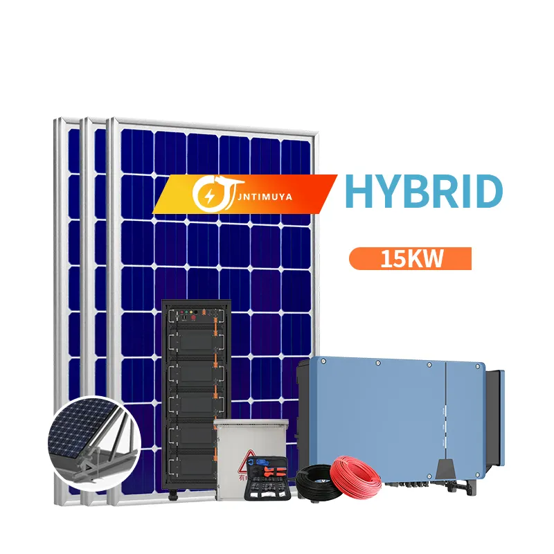 JNTIMUYA 20Kw 10Kva 5Kva Catl batteria ibrida 1 fase sistema completo di energia del pannello solare
