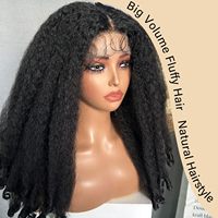 Perruque X-TRESS Synthétique Lace Front pour Femmes Noires 20 Pouces, Bouclée Naturelle au Quotidien, Raie Centrale, Fibre Résistante à la Chaleur