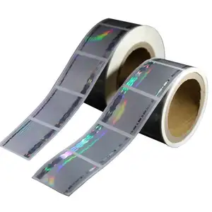 中国制造商供应高端空白标签通用模板可打印安全全息贴纸